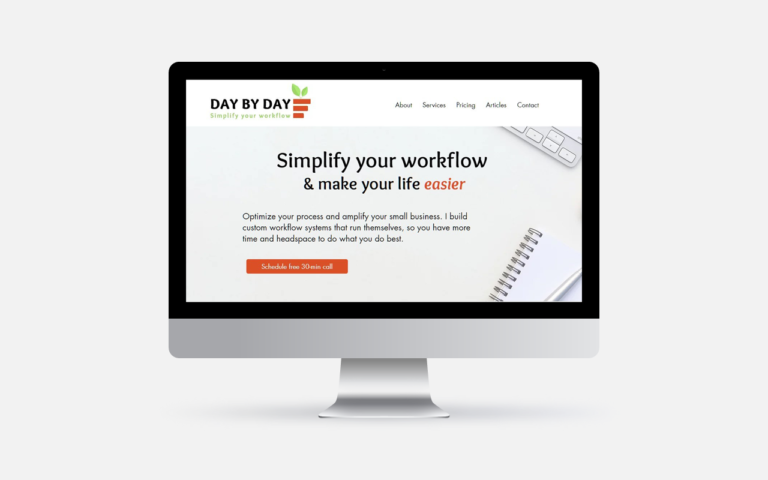 Web design for day-by-day.biz